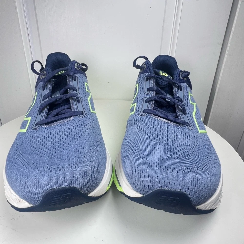 Men’s New Balance Fresh Foam X 860v14 Road Running Shoes In Blue/Lime Sz 10 - Picture 2 of 11